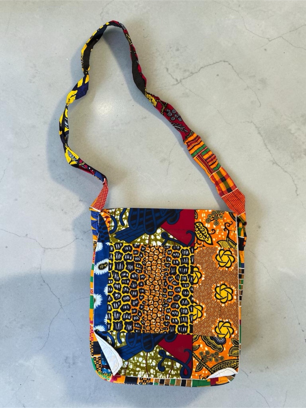 Colorful Patchwork Crossbody Bag - Multicolor